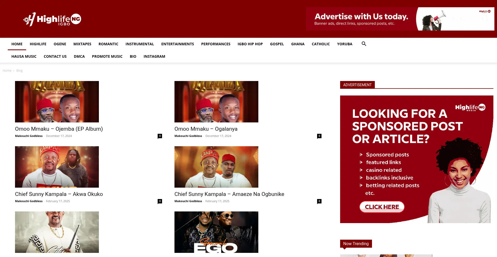 Website screenshot of Highlifeng.com