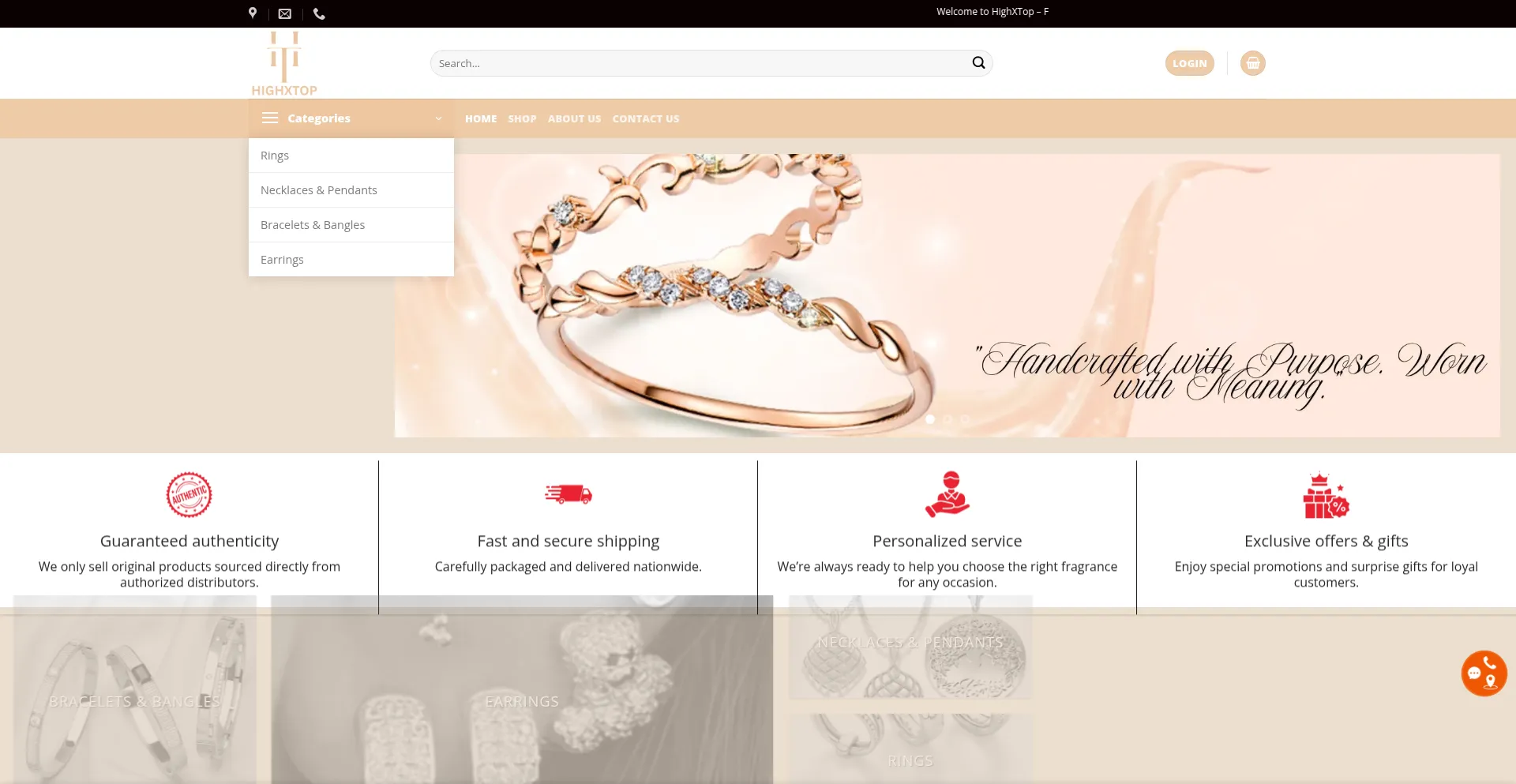Website screenshot of Highxtop.com