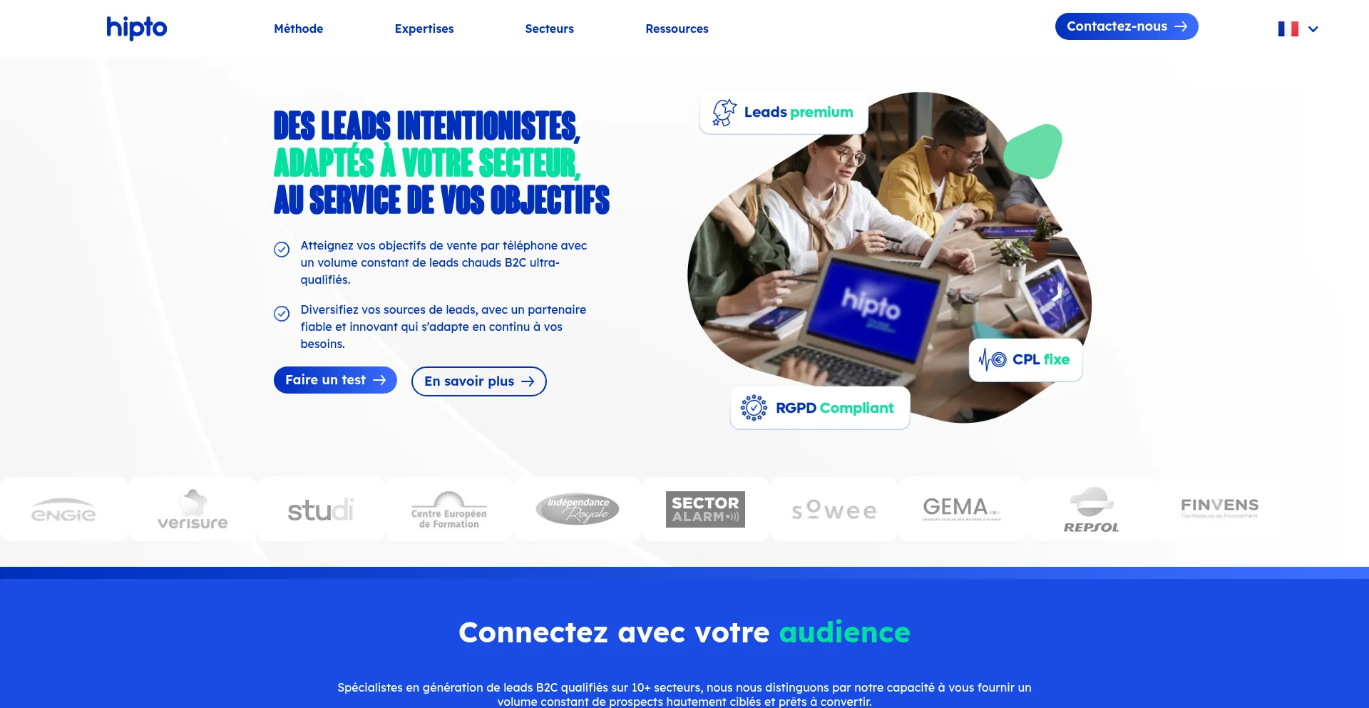Website screenshot of Hipto.com