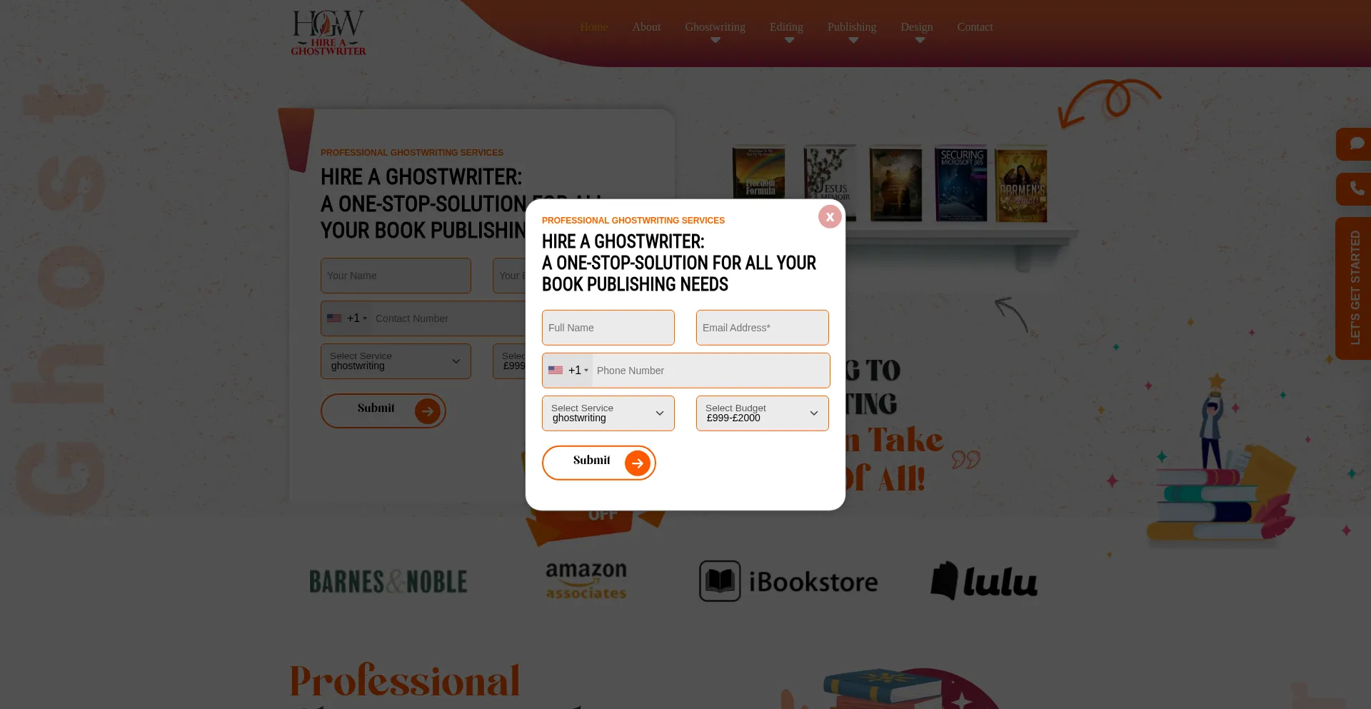 ¿És Seguro y Confiable Hireaghostwriter.co.uk?