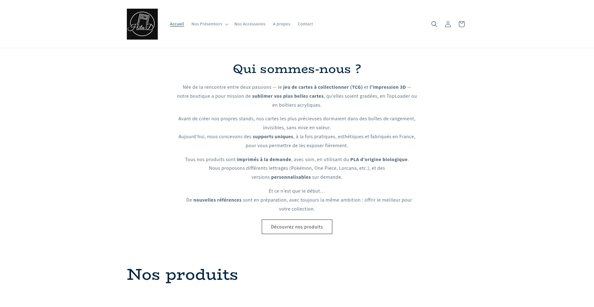 Website screenshot of Hita3d.com