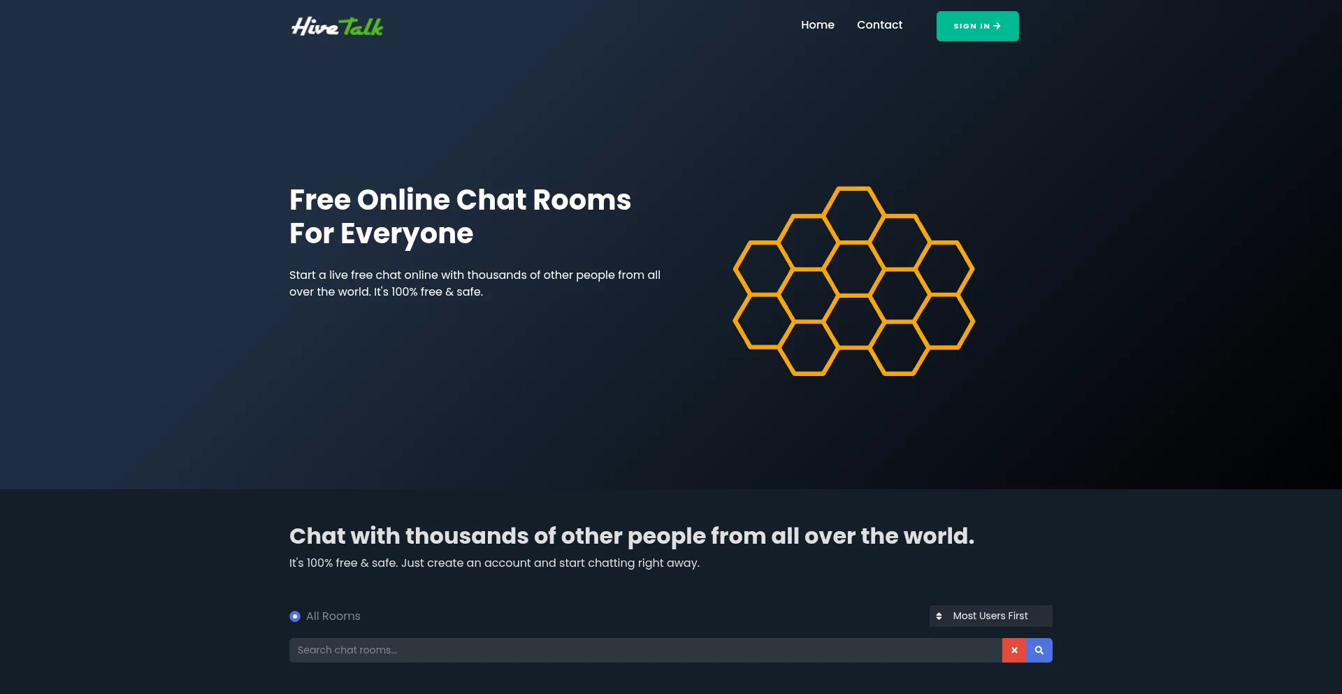 Hivetalk.space Screenshot