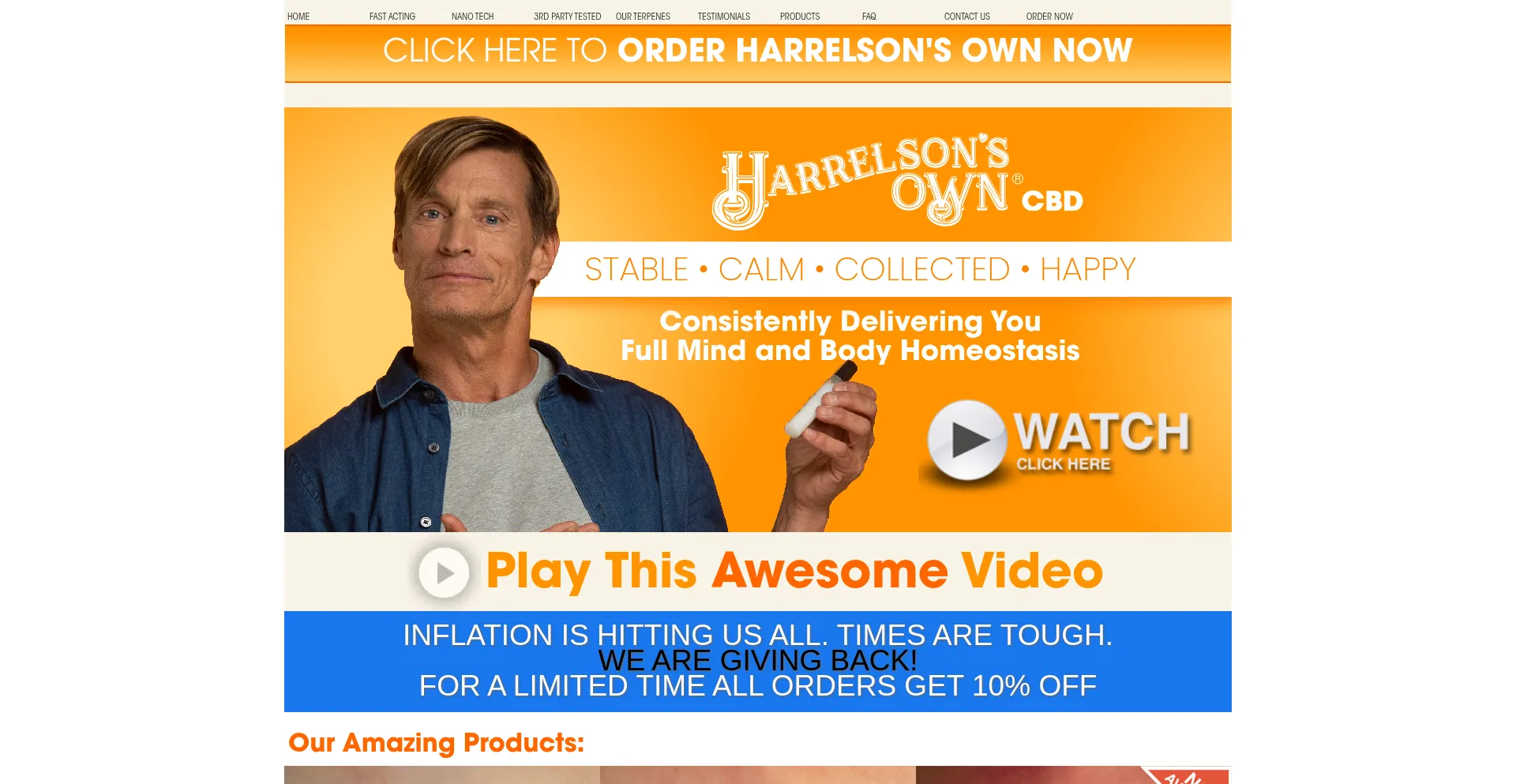 Website screenshot of Ho.com