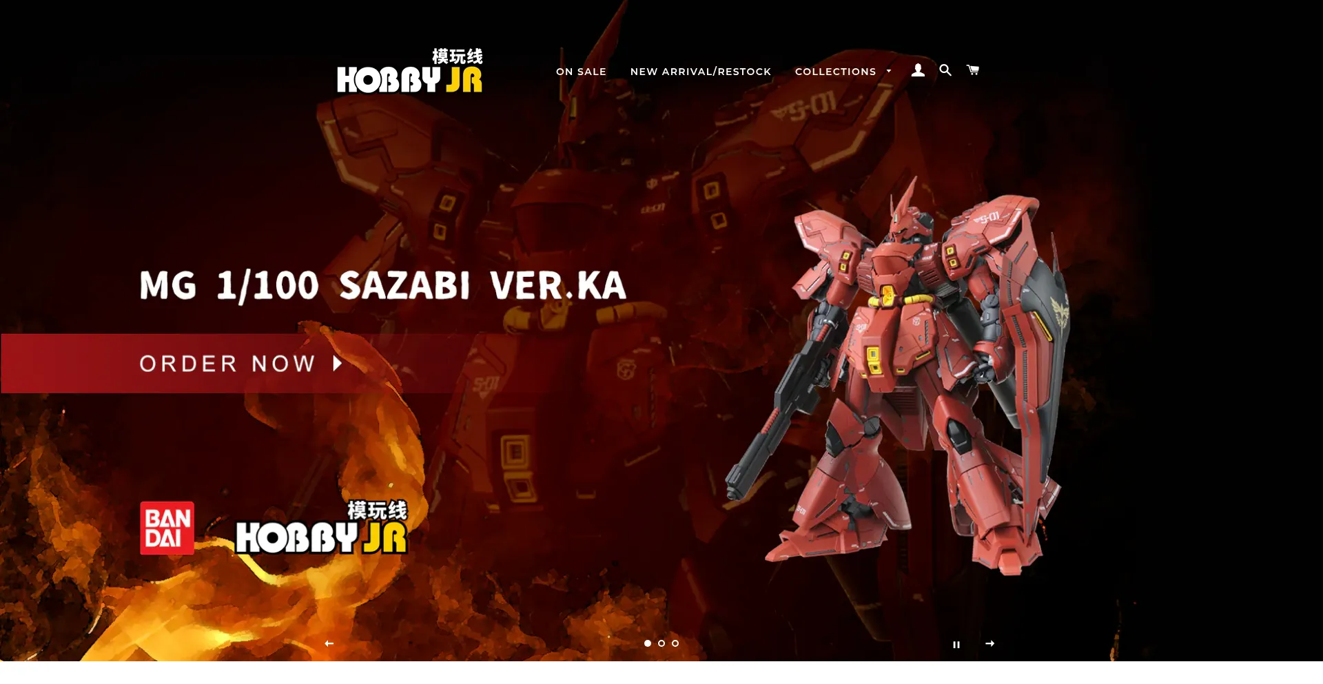 Website screenshot of Hobbyjr.com