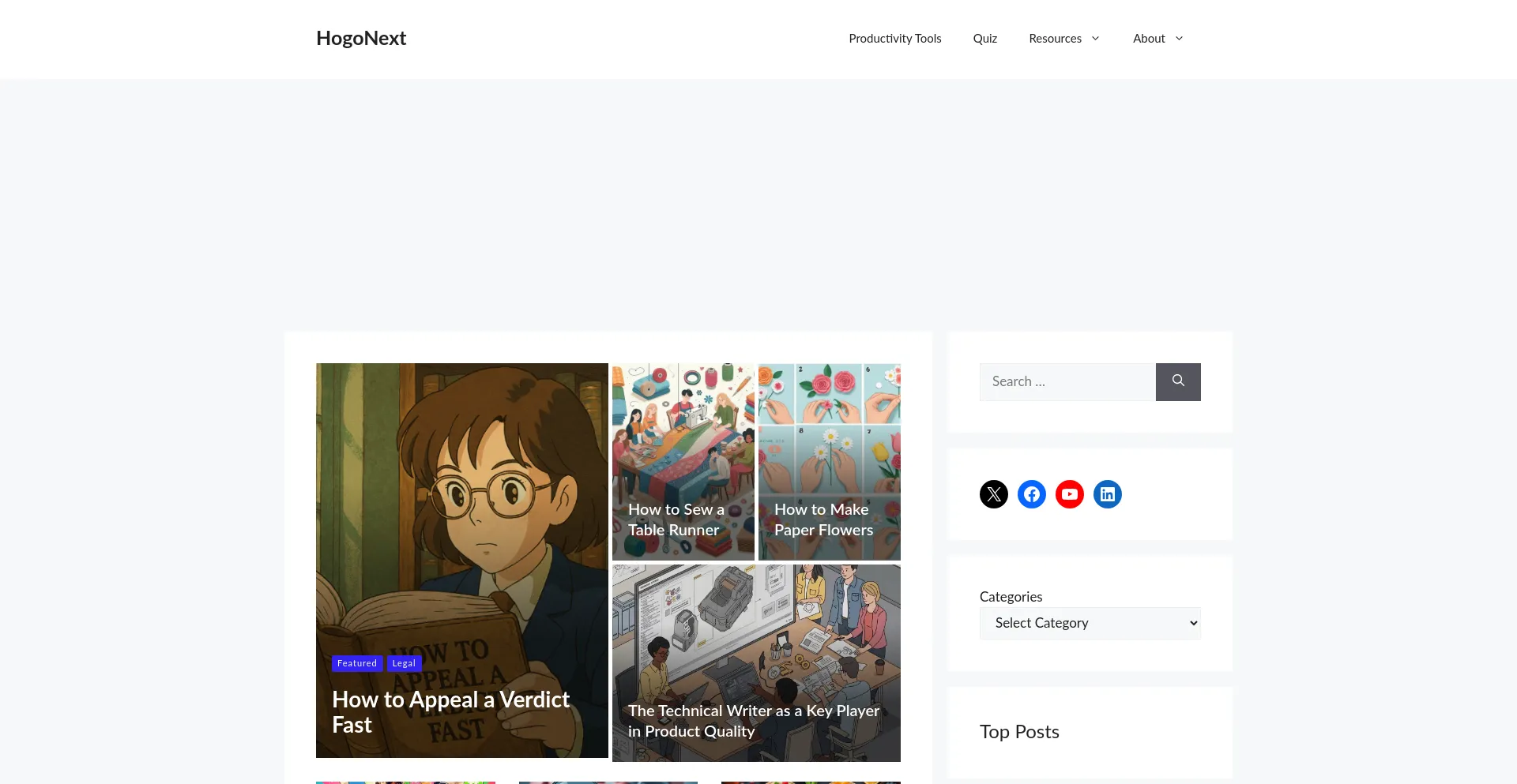 Website screenshot of Hogonext.com