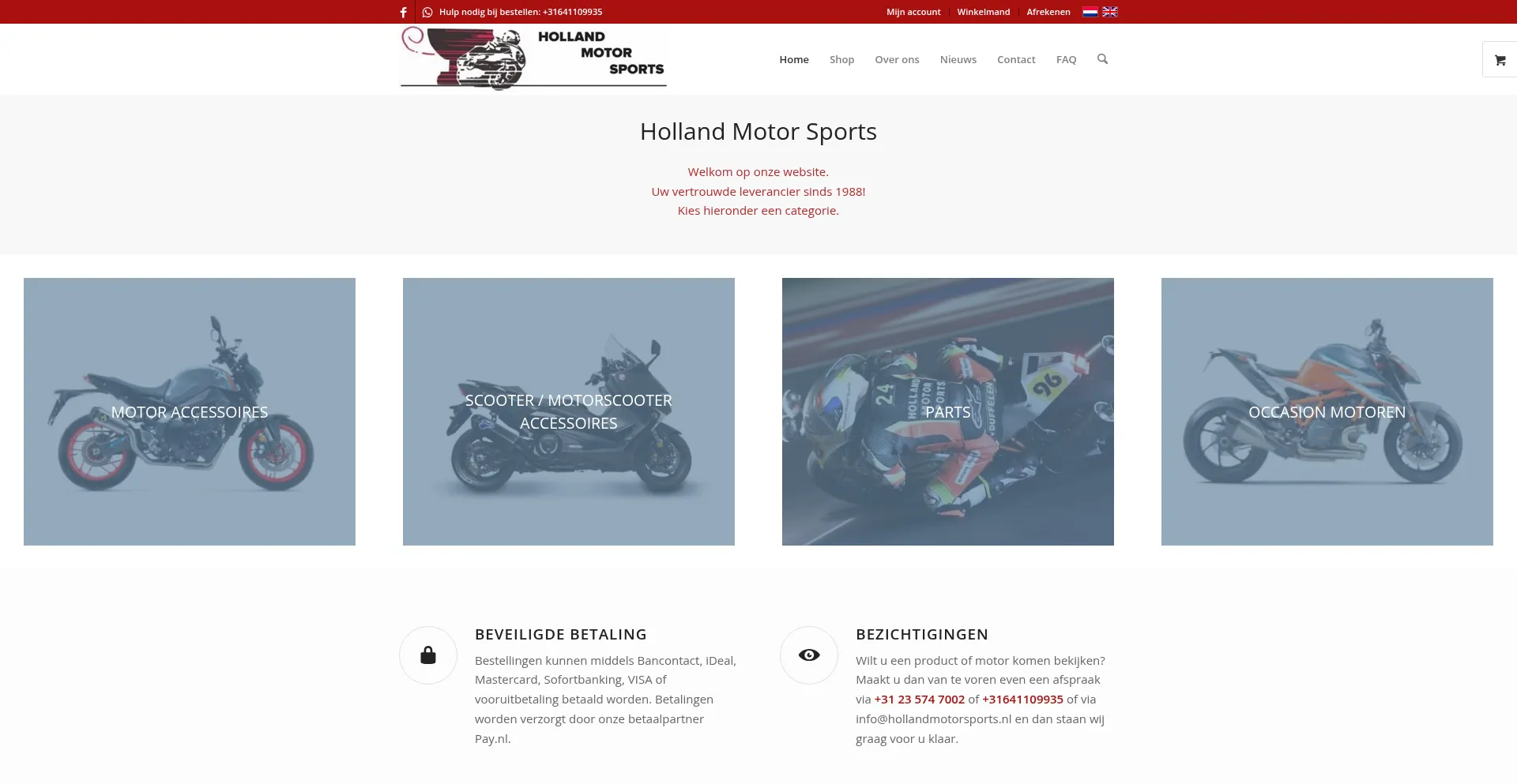 ¿És Seguro y Confiable Hollandmotorsports.nl?
