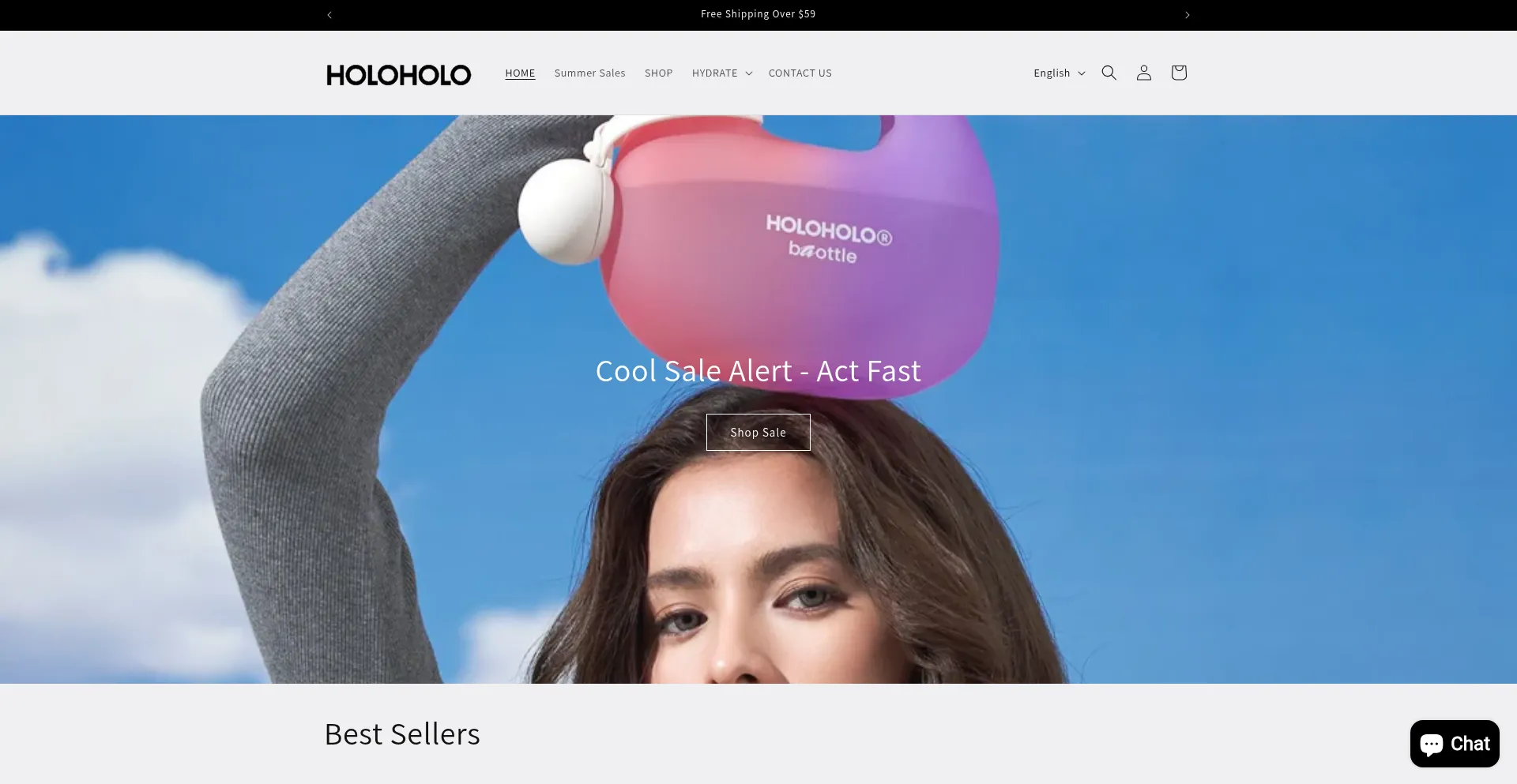 Website screenshot of Holohololife.com