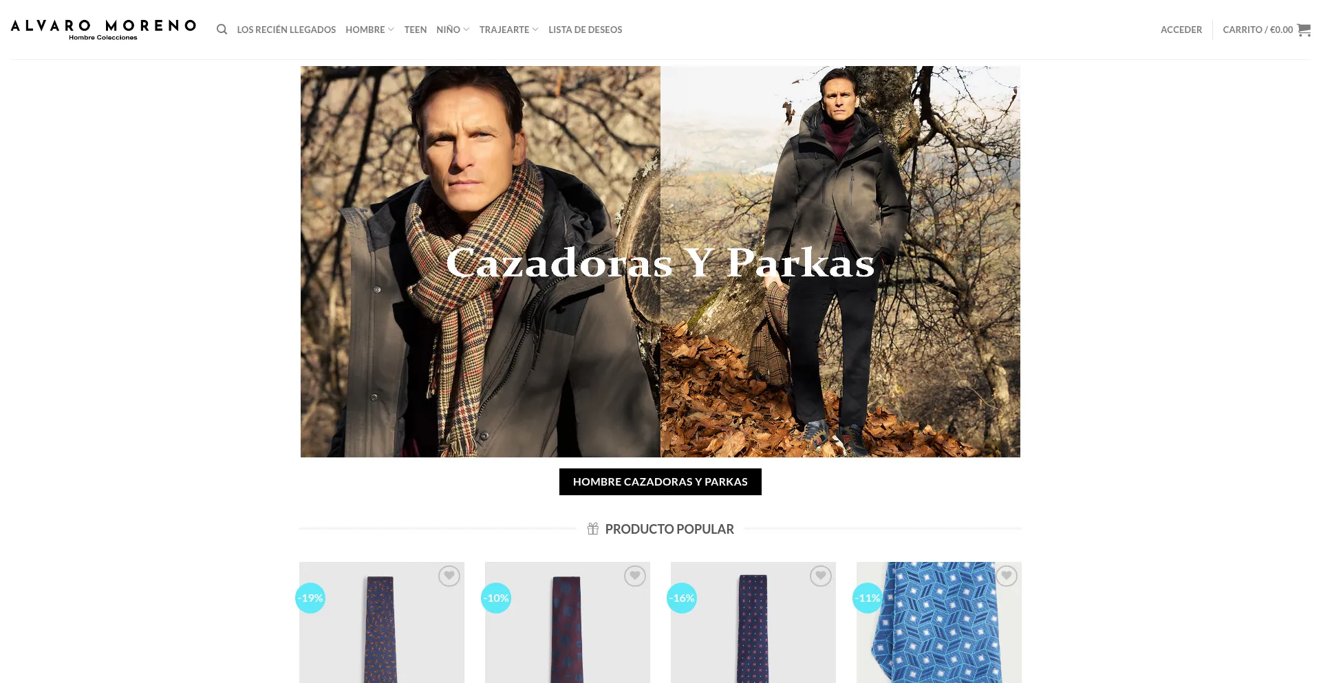 Hombrecolecciones.com Screenshot