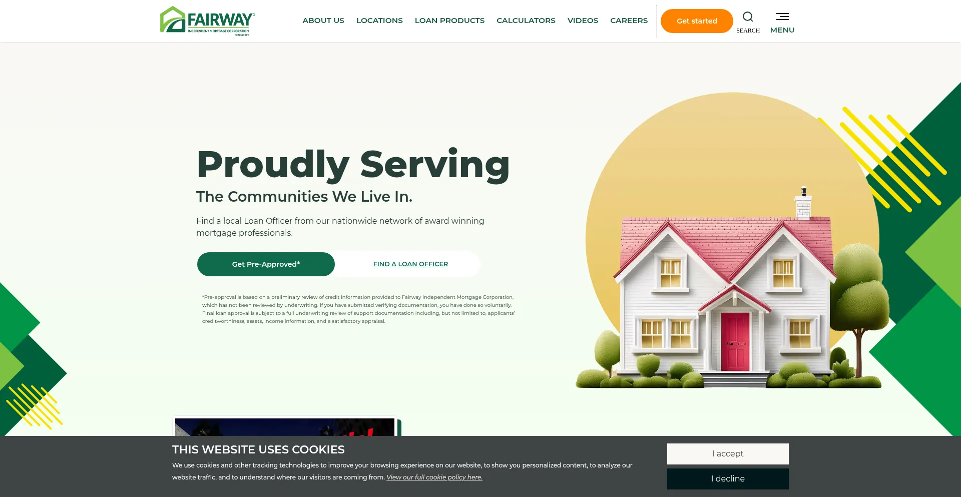 Website screenshot of Home.com