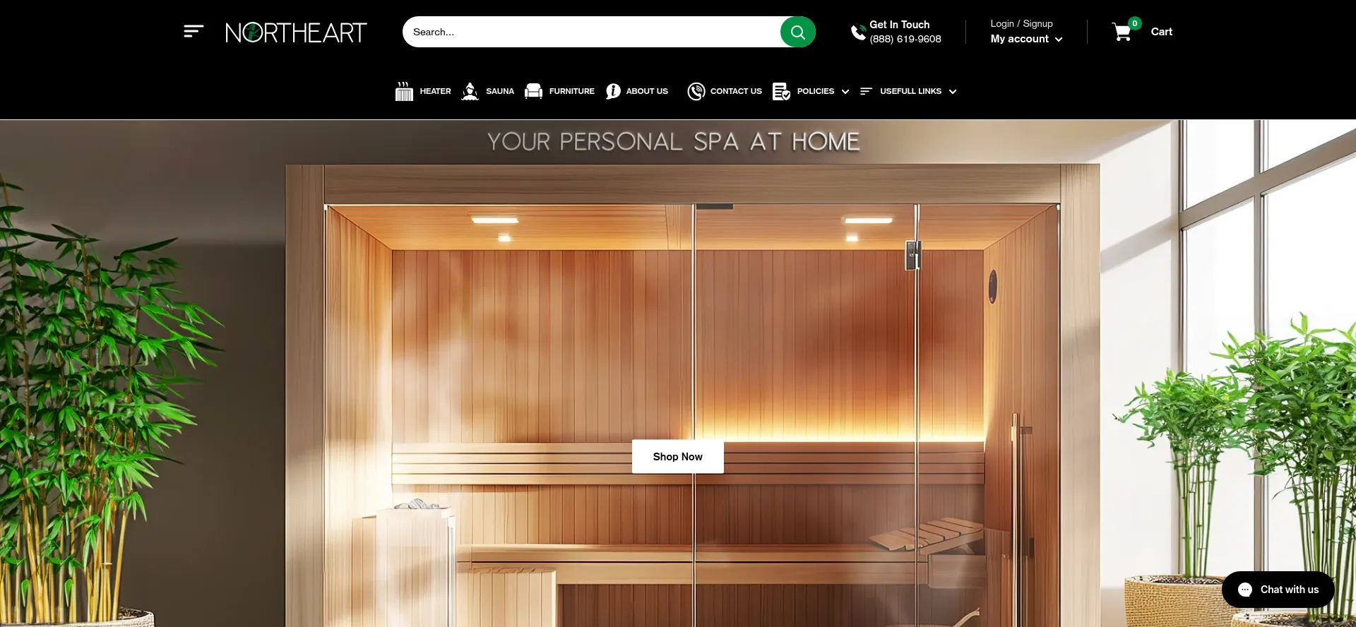 Website screenshot of Homespaco.com