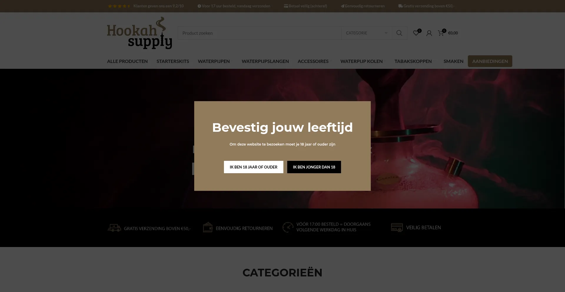 ¿És Seguro y Confiable Hookahsupply.nl?