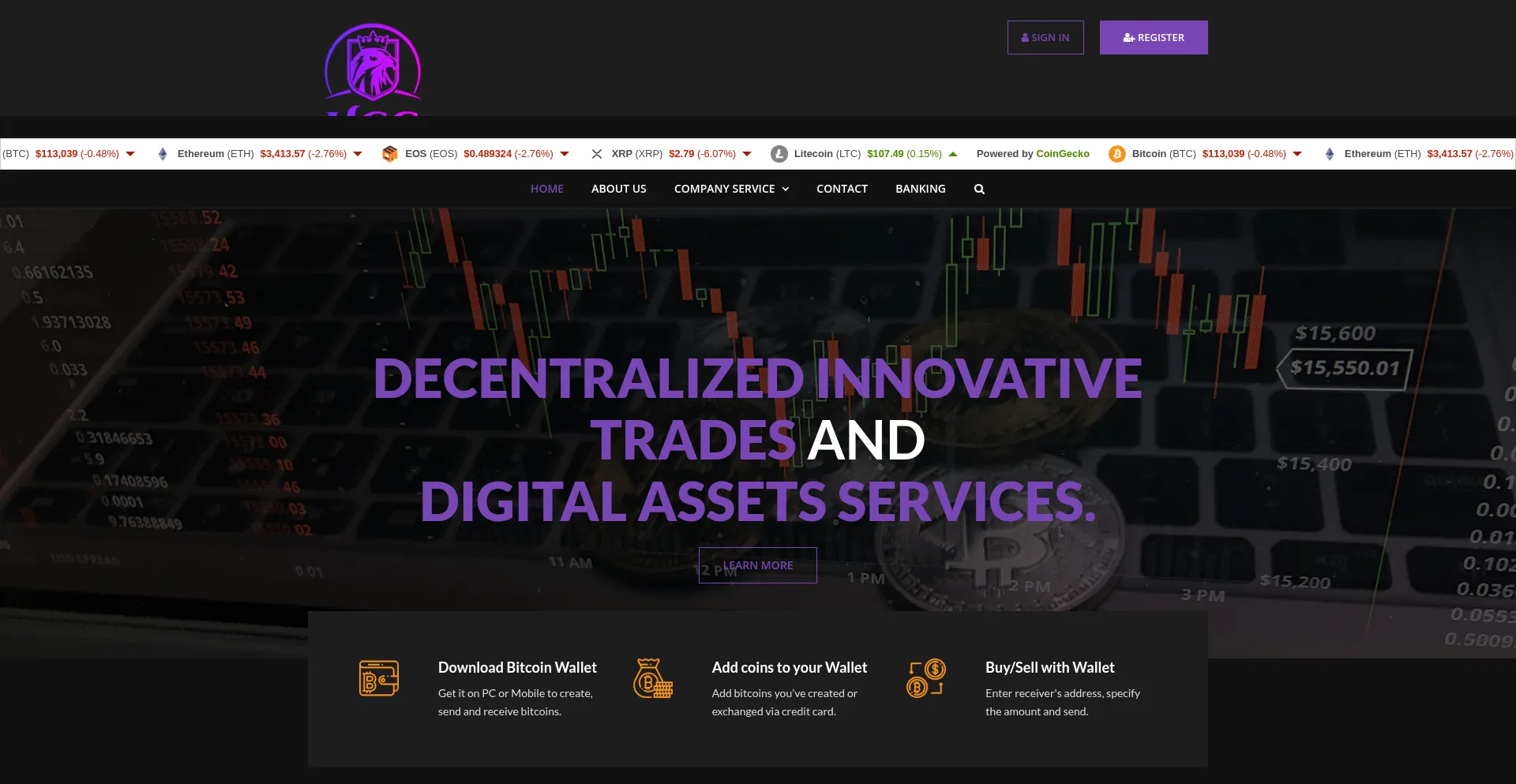 Website screenshot of Horizoncapitalgroup.org