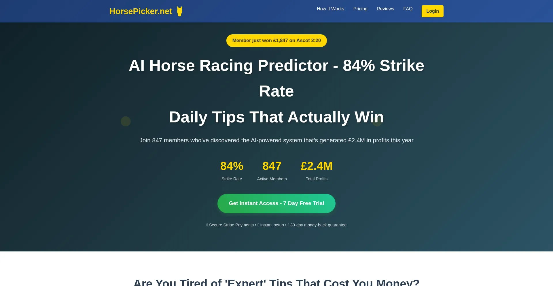 ¿És Seguro y Confiable Horsepicker.net?