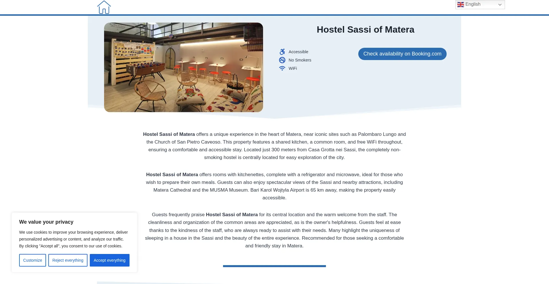 ¿És Seguro y Confiable Hostelsassiofmatera.top?