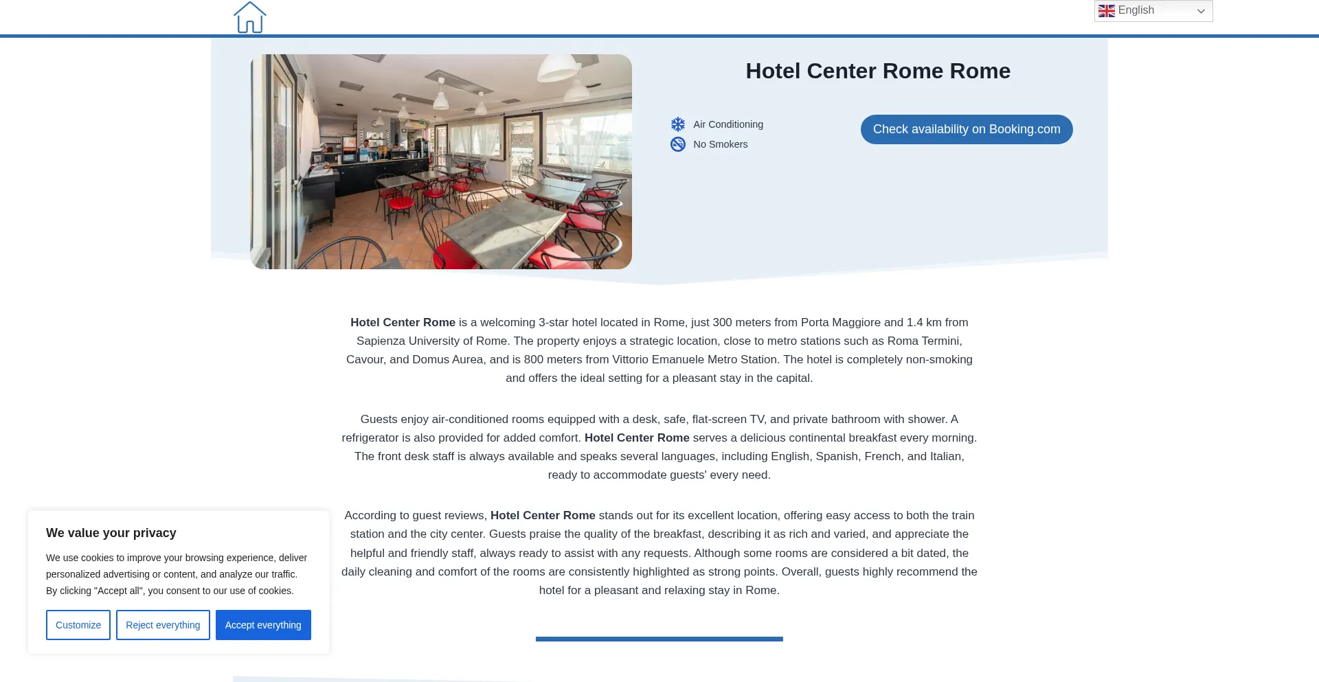 ¿És Seguro y Confiable Hotelcenterromeroma.top?