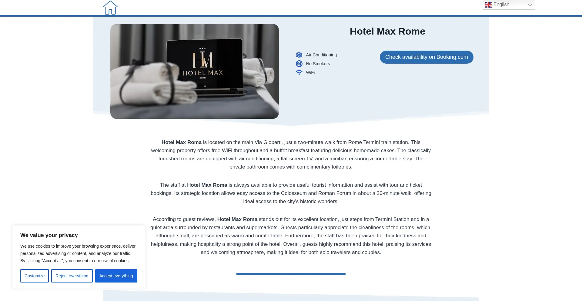 ¿És Seguro y Confiable Hotelmaxroma.top?
