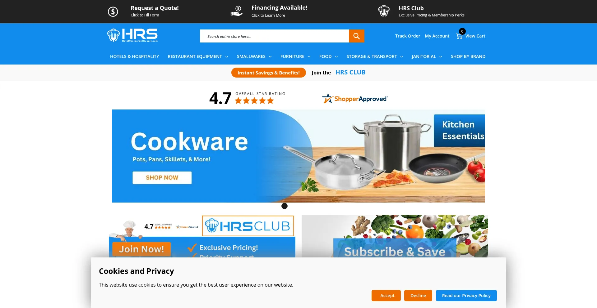 ¿És Seguro y Confiable Hotelrestaurantsupply.com?