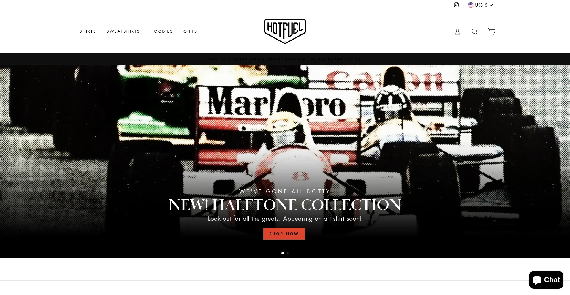 Website screenshot of Hotfuel.co.uk