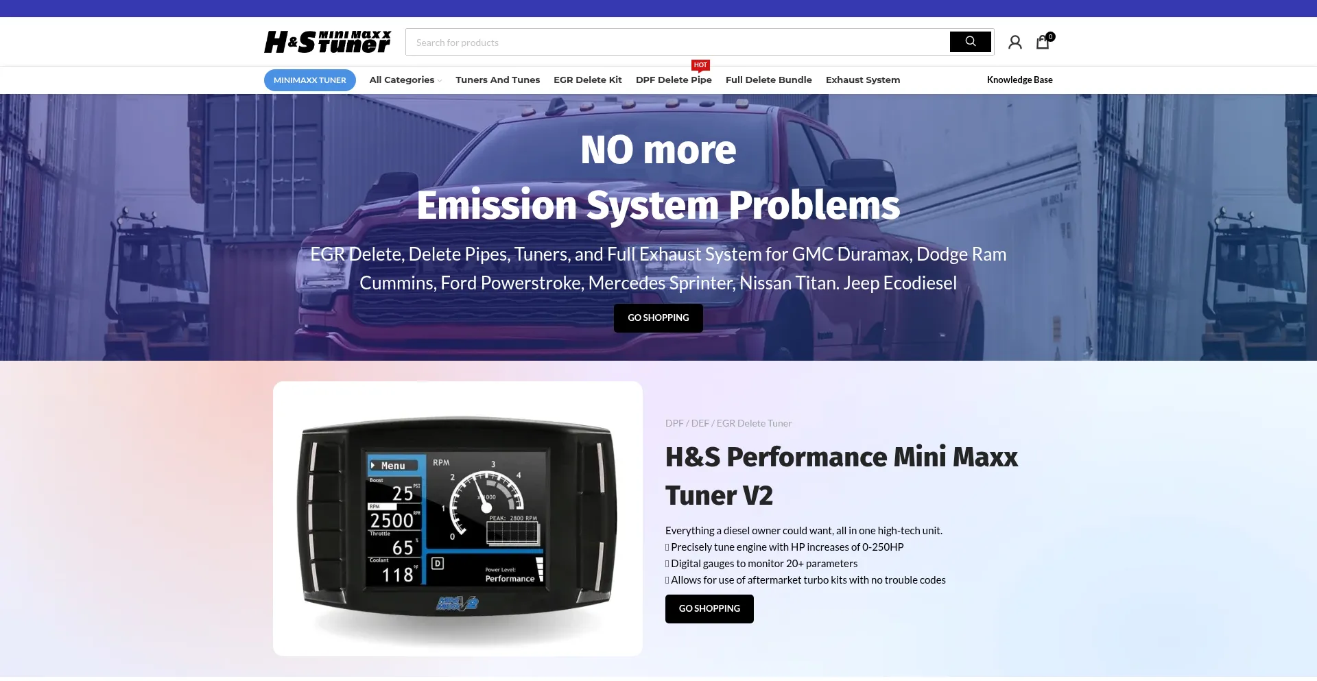 Hsminimaxxtuner.com Screenshot