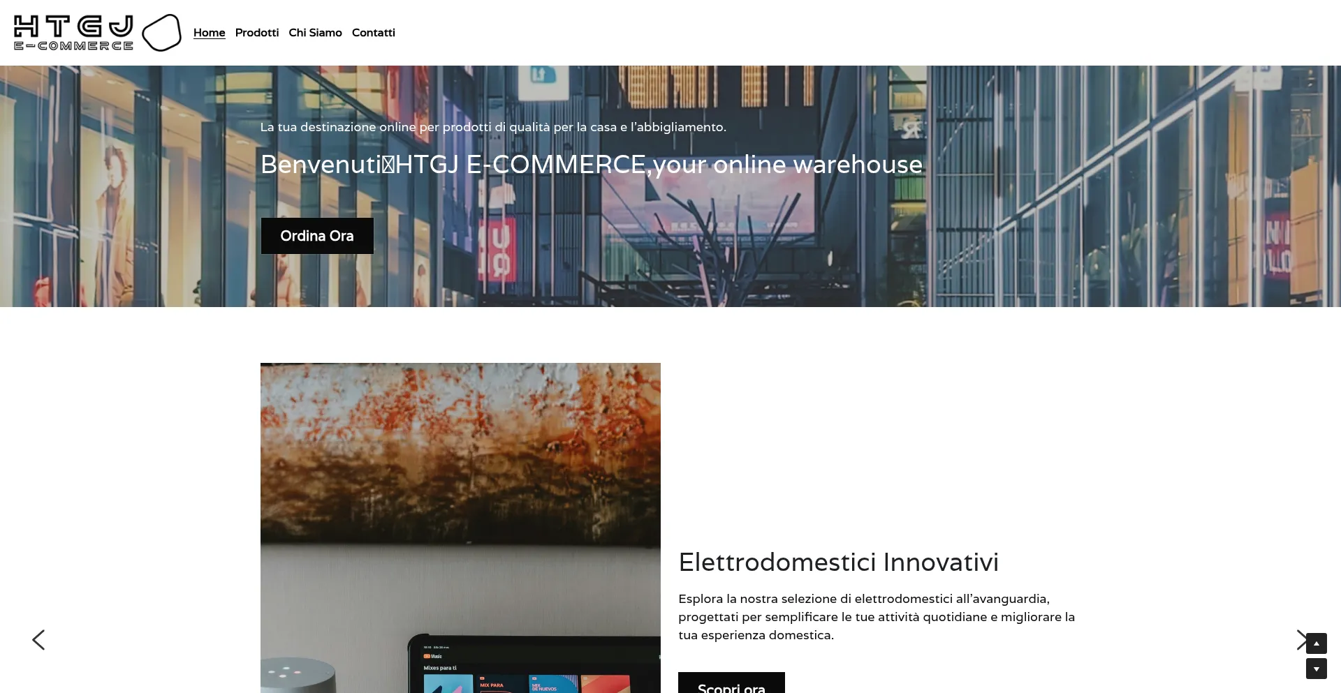 Website screenshot of Htgjecommerce.com