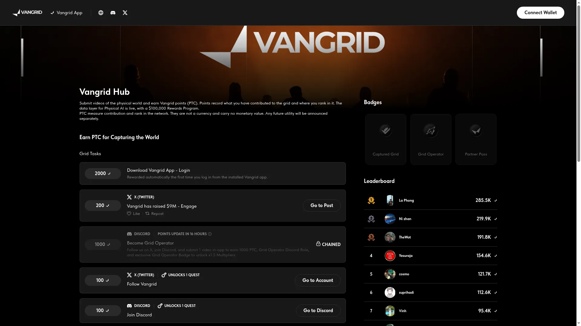 Hub.vangrid.io