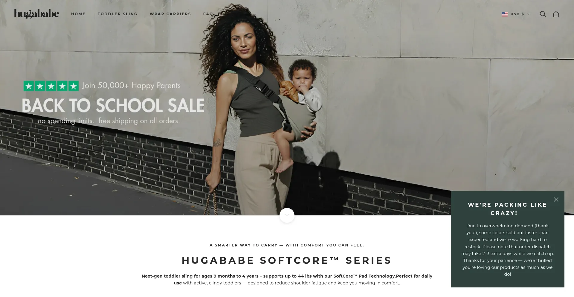 Hugababe.com Screenshot