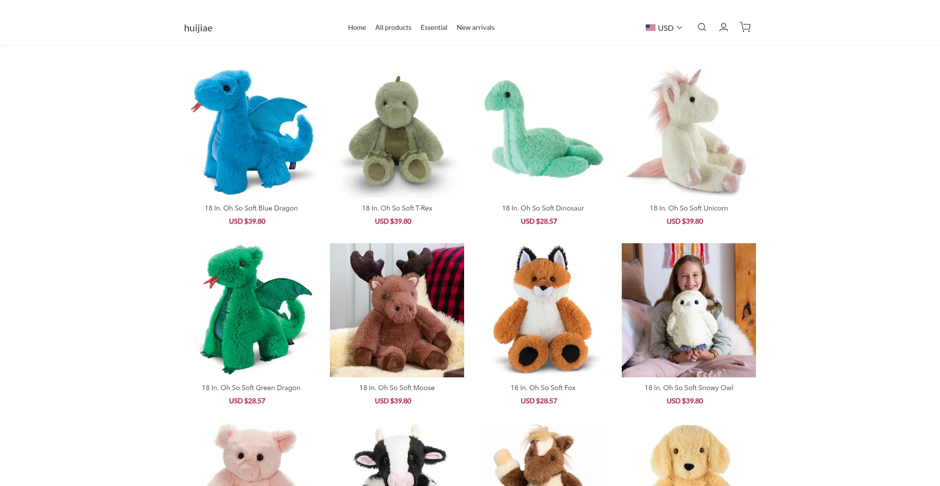 Website screenshot of Huijiae.com