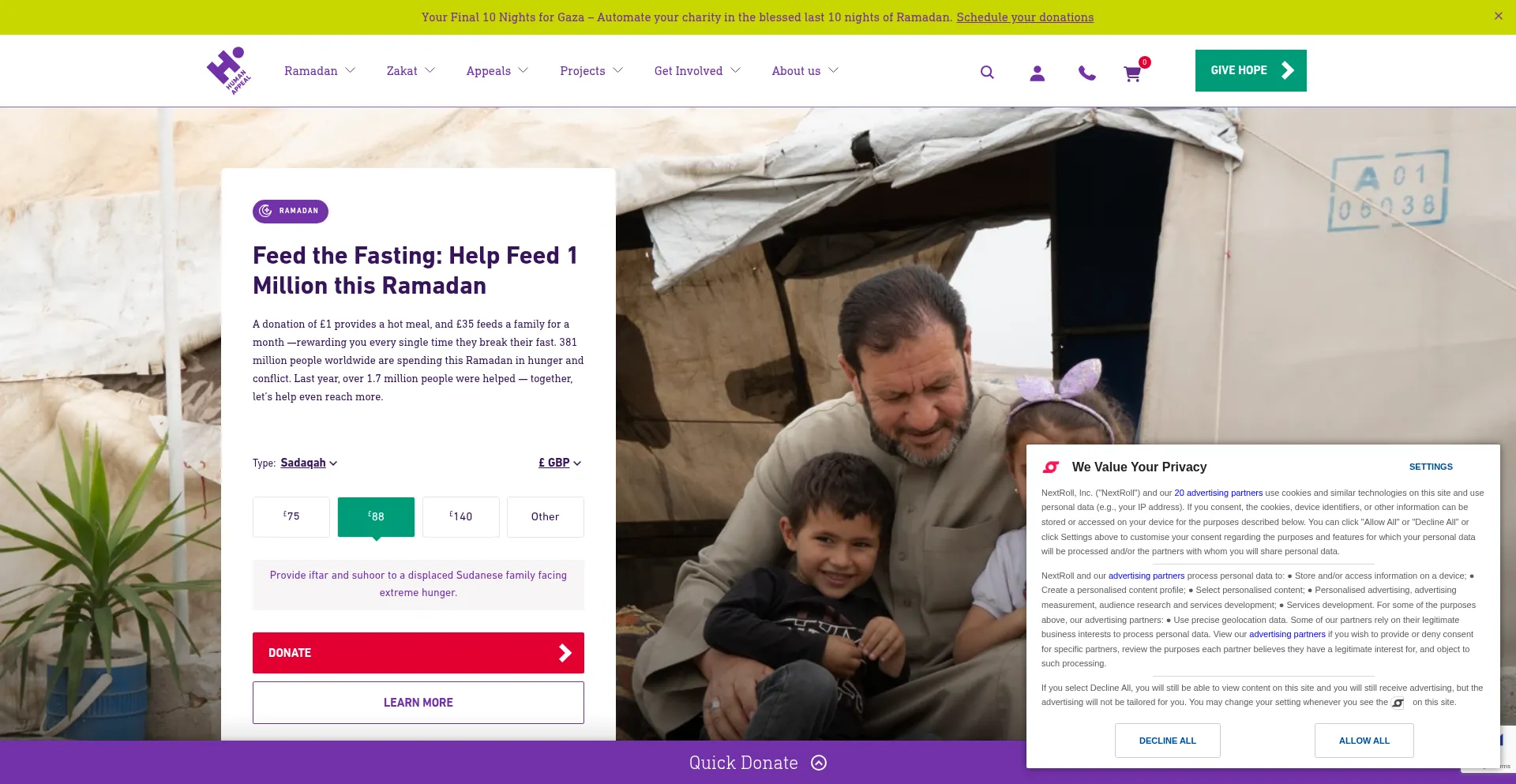 Humanappeal.org.uk