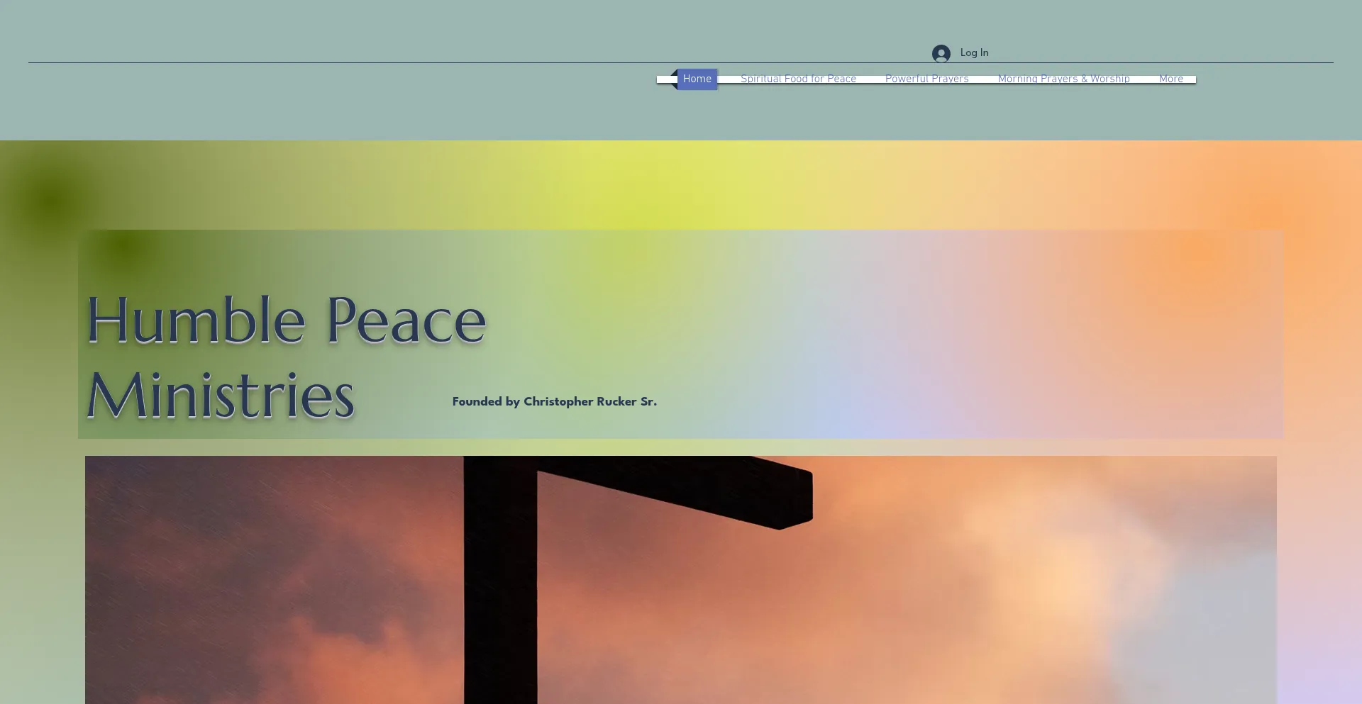 Website screenshot of Humblepeace.com