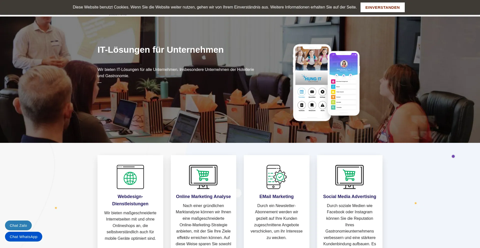 Hung-it-solutions.com Screenshot