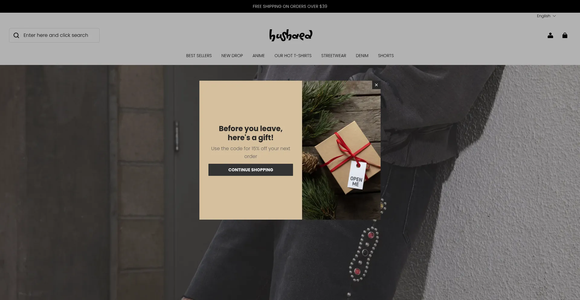 Website screenshot of Hushaed.com