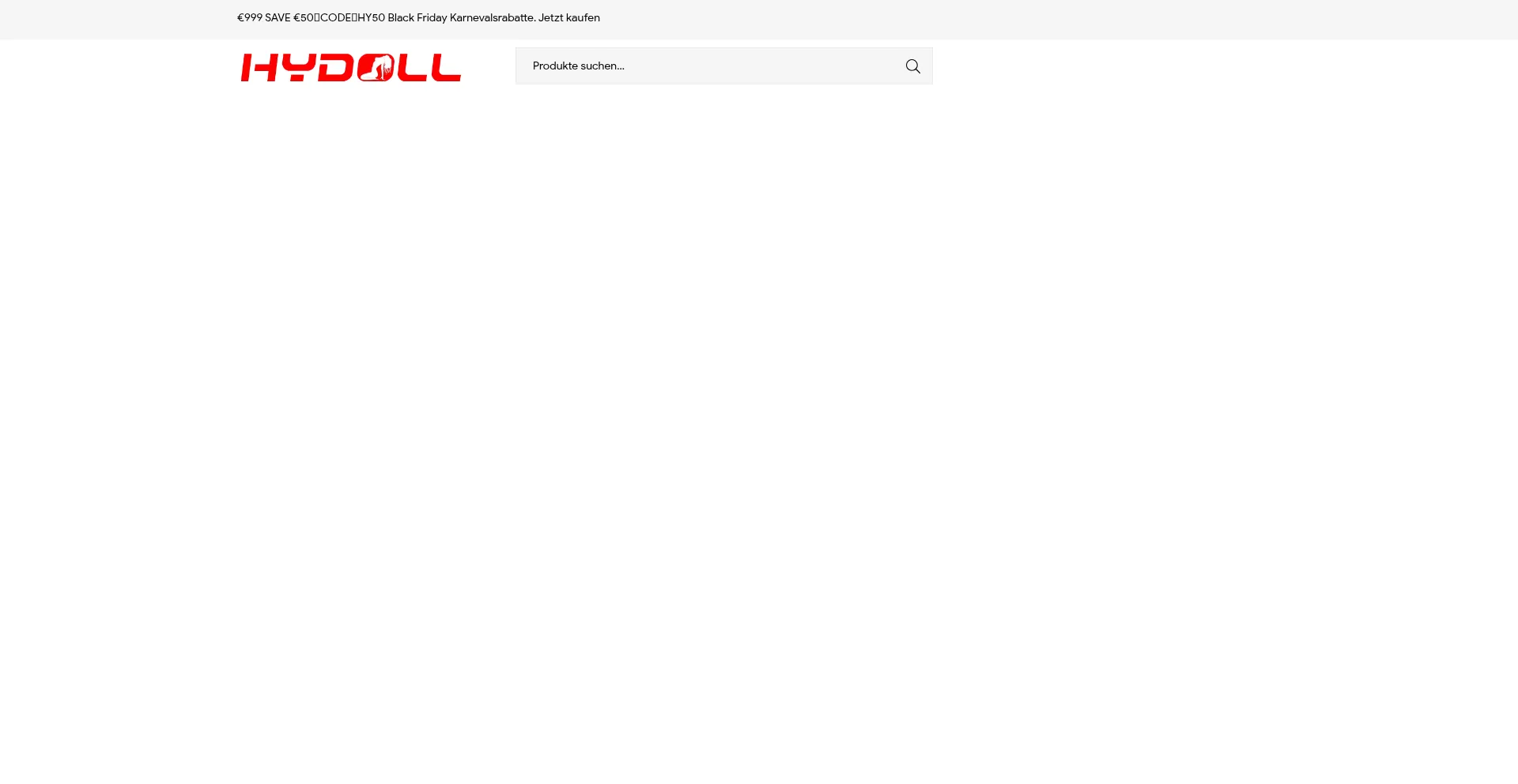 Website screenshot of Hydoll.de