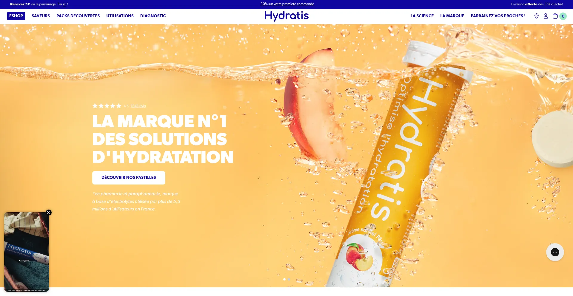 Hydratis.co Screenshot
