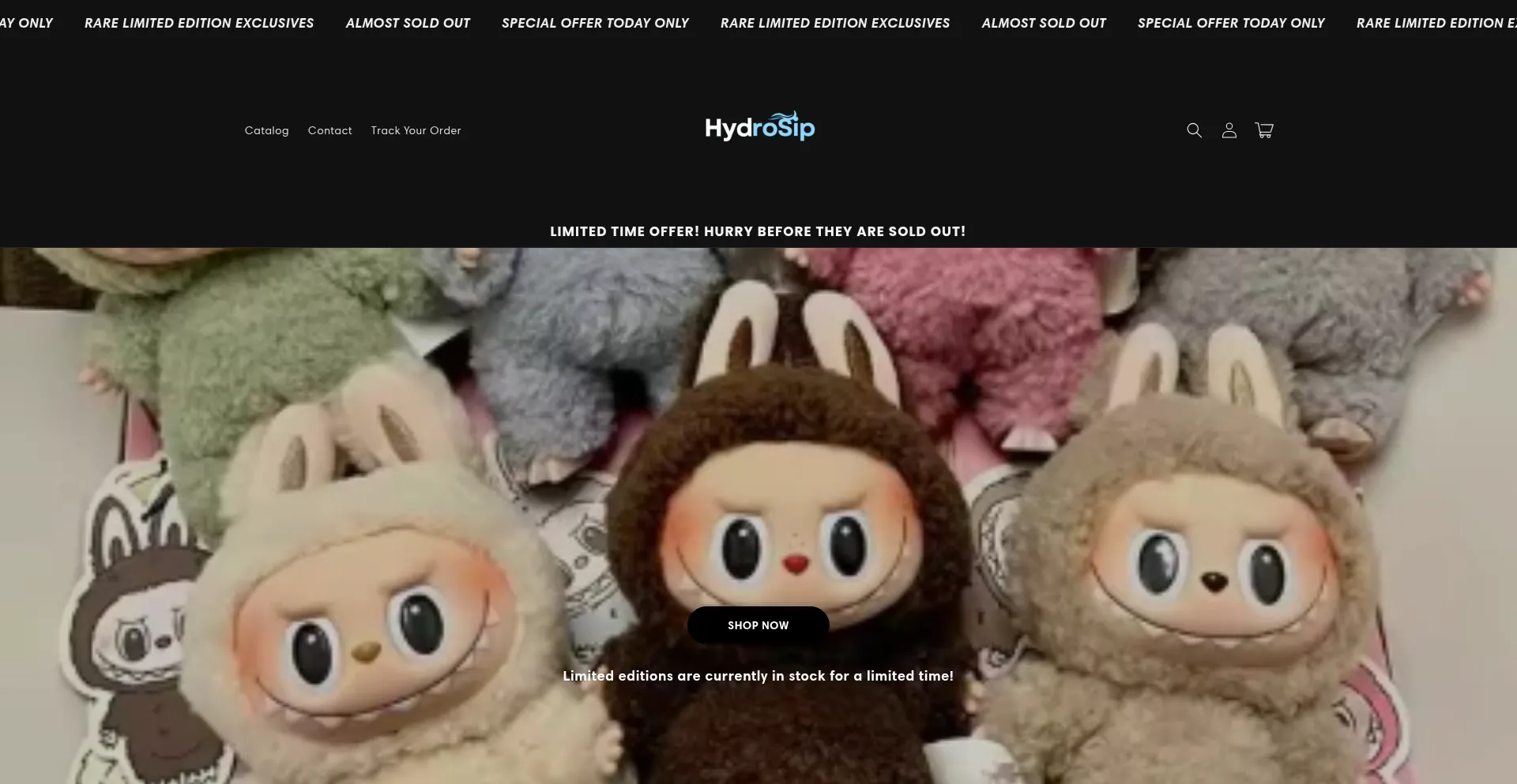 Website screenshot of Hydrosips.shop