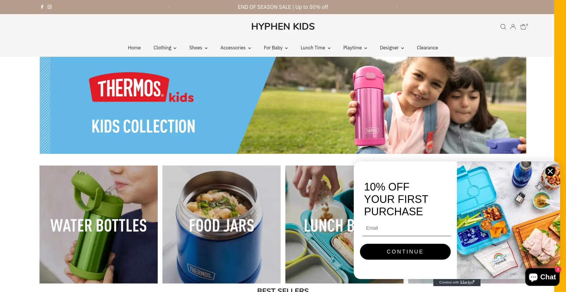 Website screenshot of Hyphenkidz.co.nz