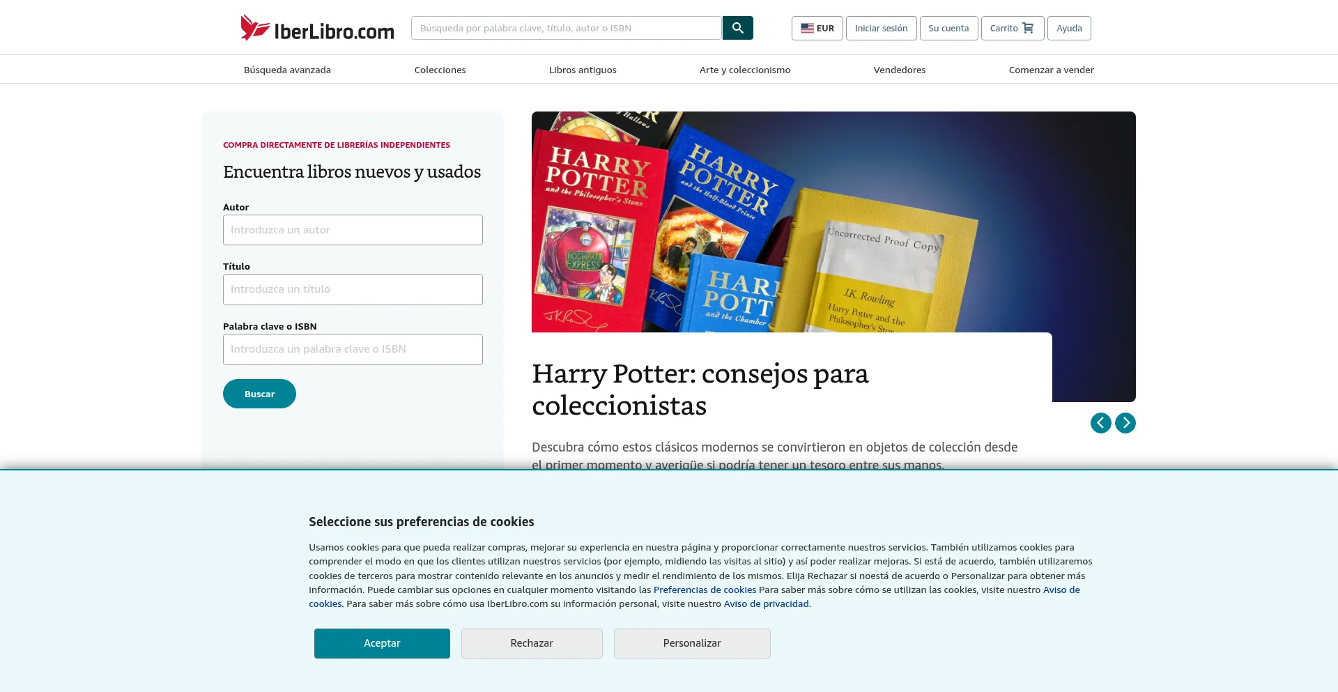 Iberlibro.com Screenshot