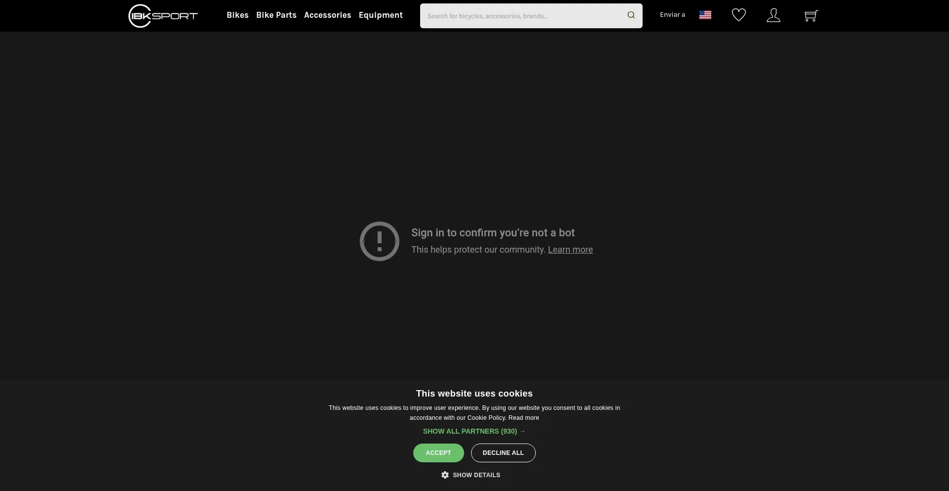 Website screenshot of Ibksport.com