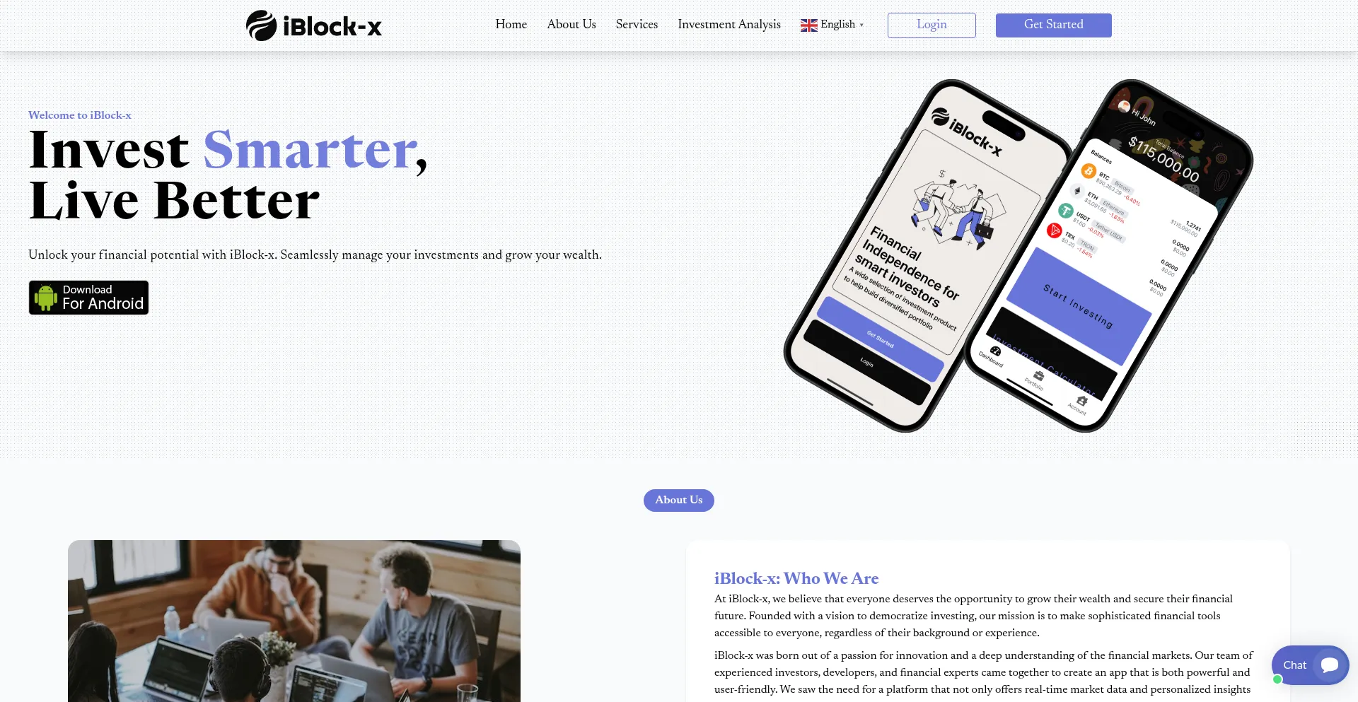Website screenshot of Iblock-x.com