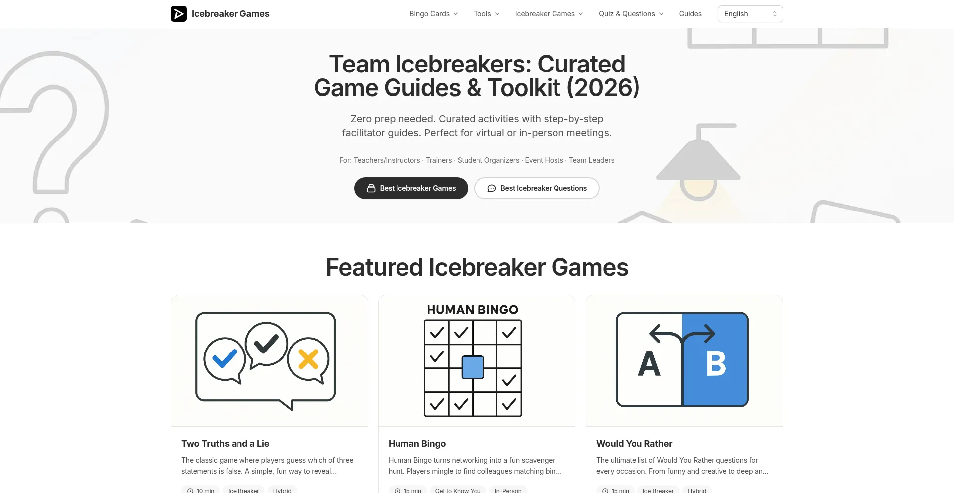 Icebreaker-games.org