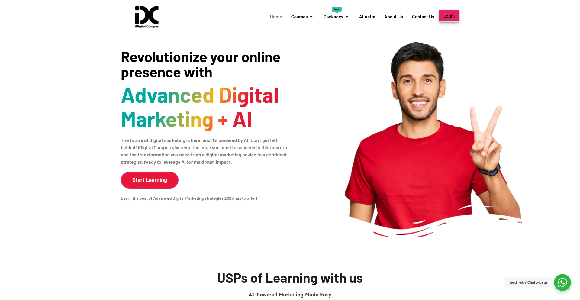 Website screenshot of Idigitalcampus.com