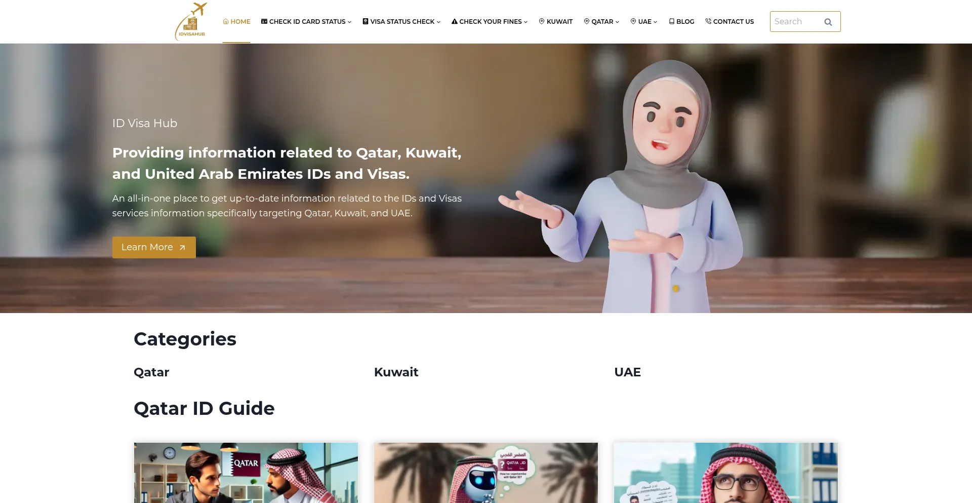 Idvisahub.com Screenshot