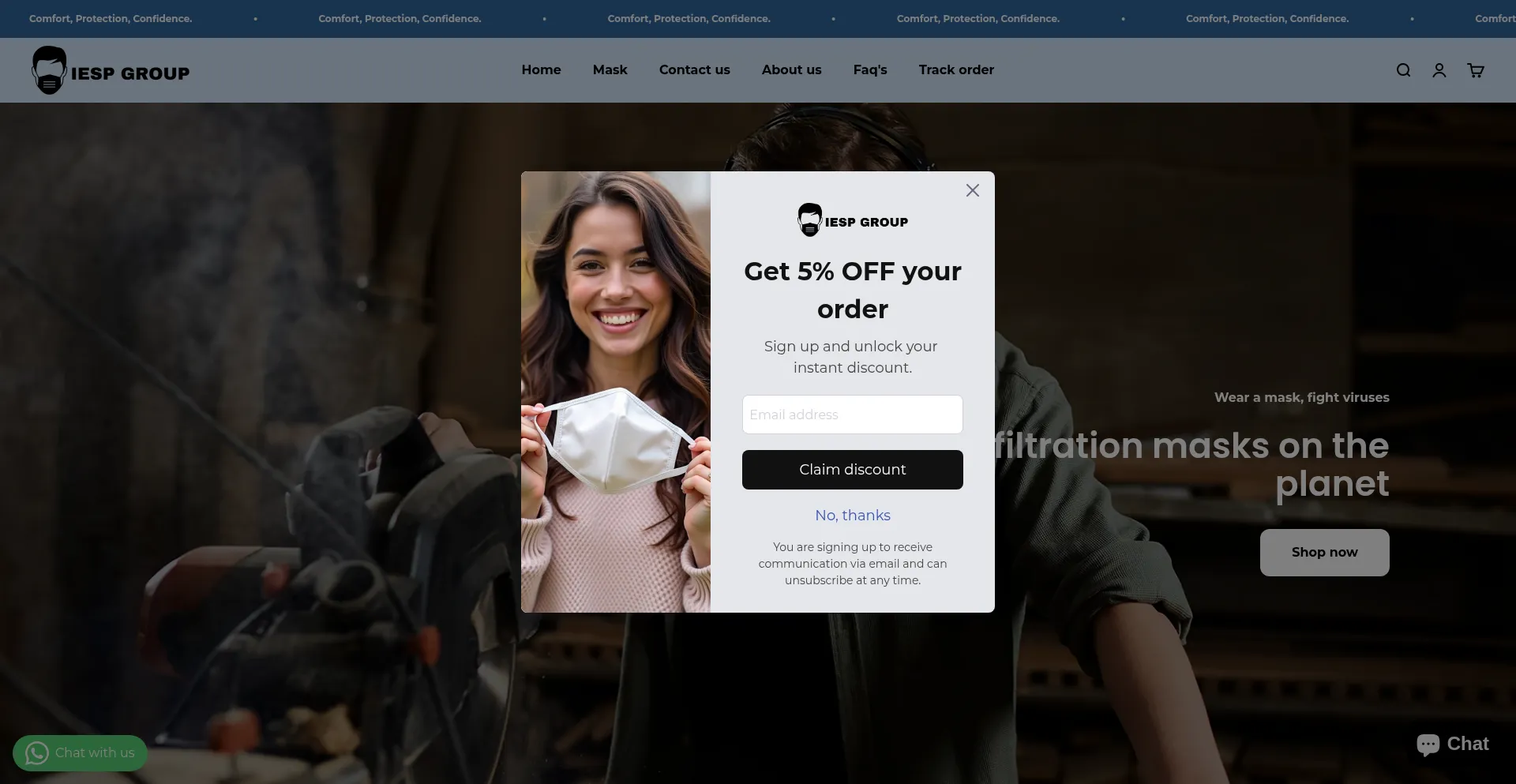 Website screenshot of Iespgroup.com