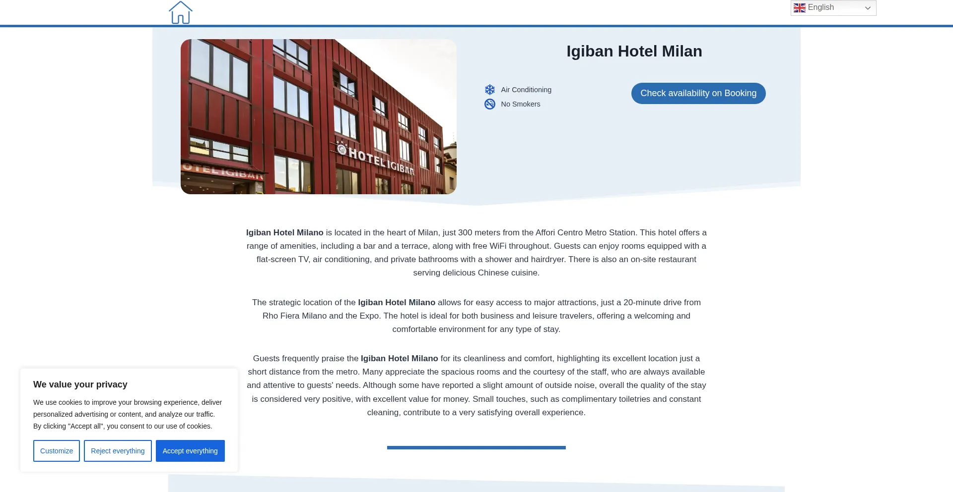 ¿És Seguro y Confiable Igibanhotelmilano.top?