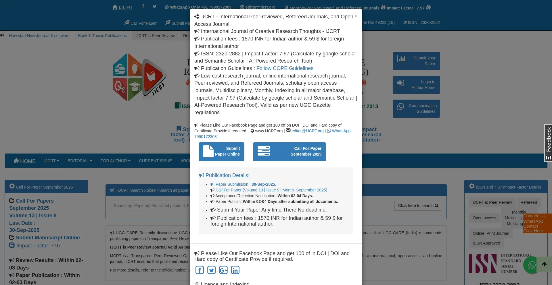 ¿És Seguro y Confiable Ijcrt.org?