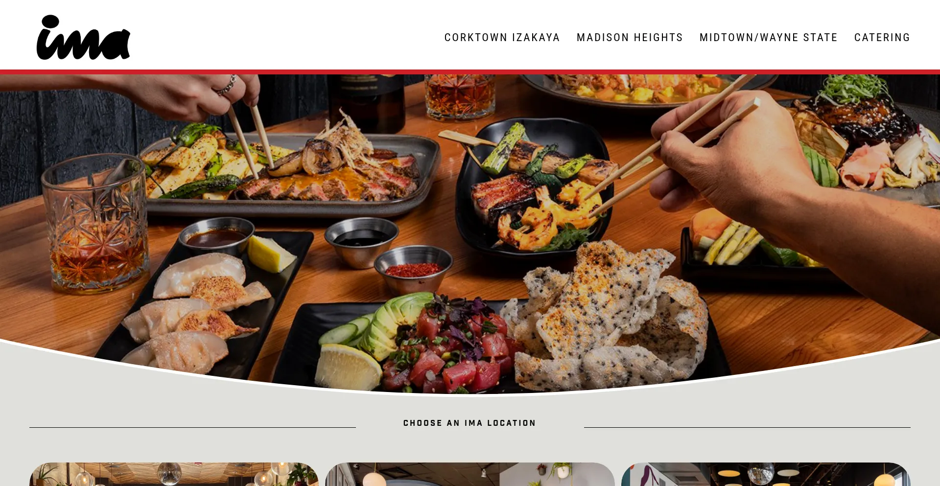 Website screenshot of Imanoodles.com