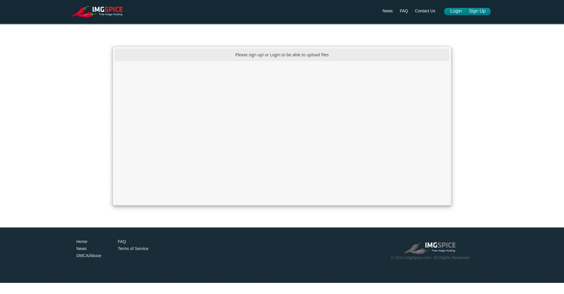 Website screenshot of Imgspice.com