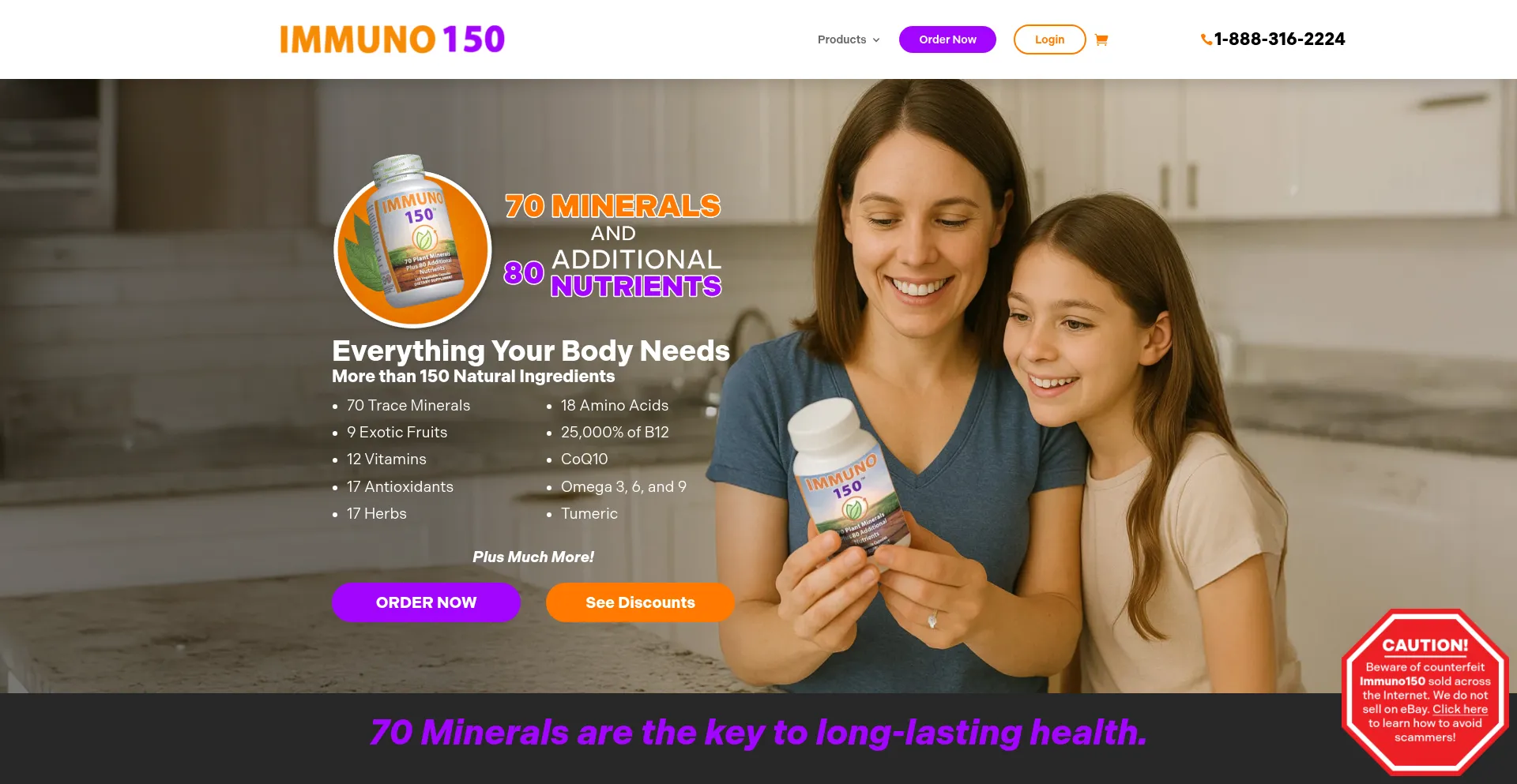 ¿És Seguro y Confiable Immuno150.com?
