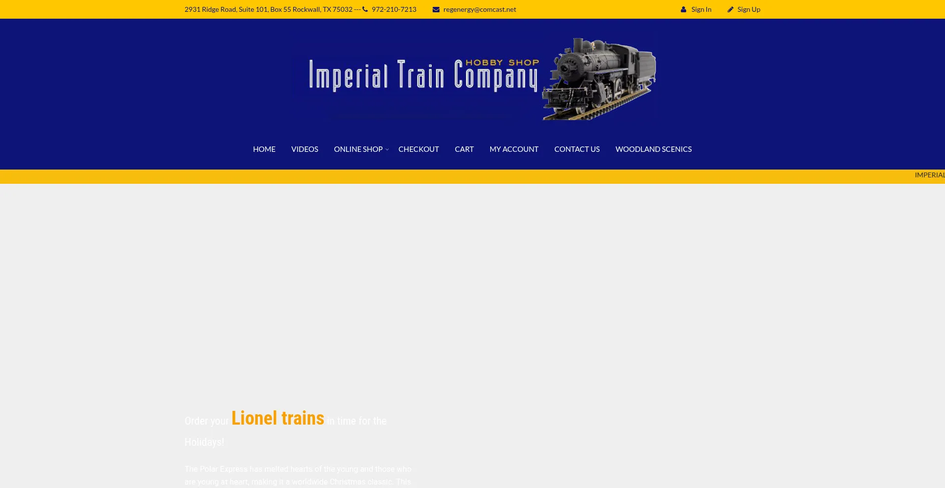 Imperialtrainco.net