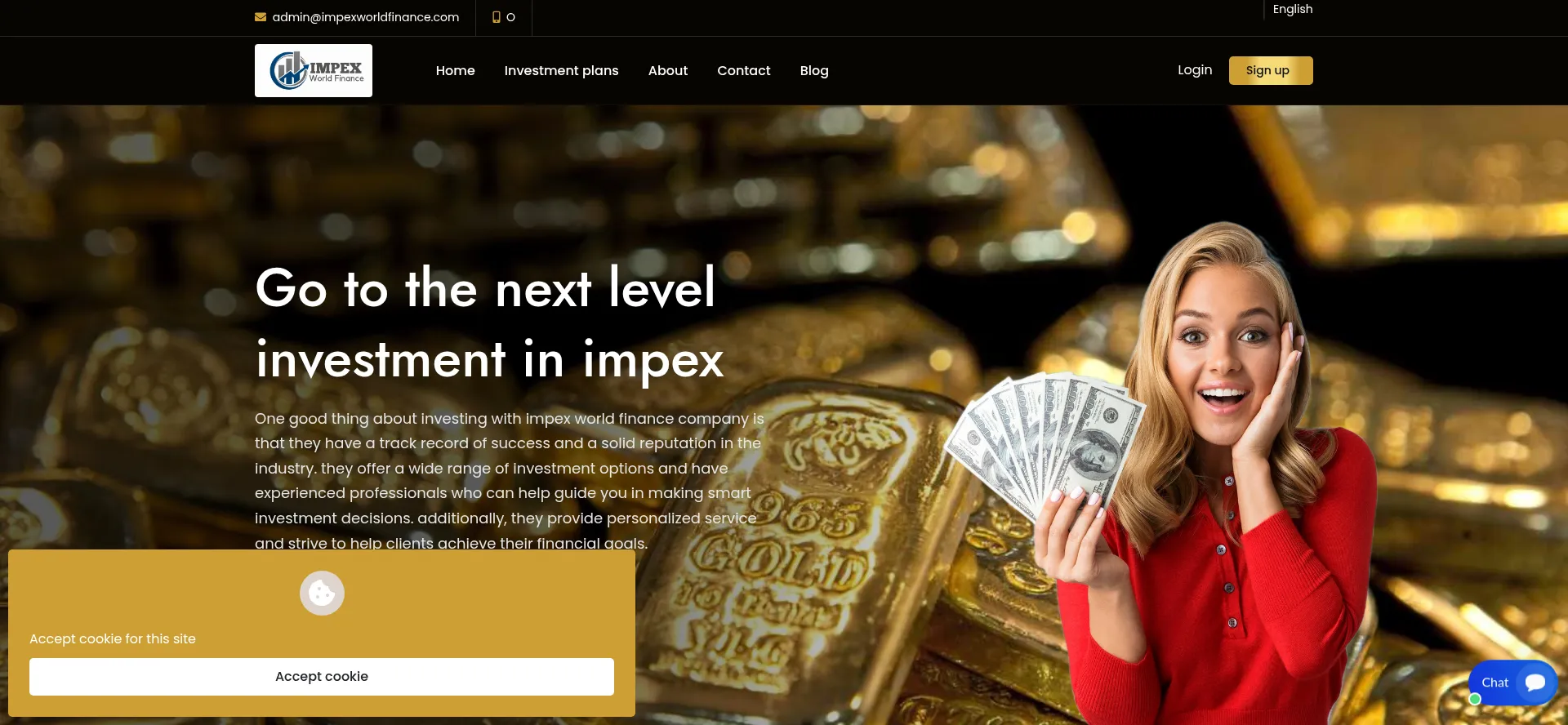 ¿És Seguro y Confiable Impexworldfinance.com?