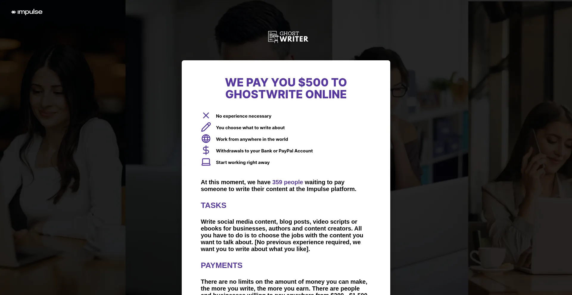 ¿És Seguro y Confiable Impulseghostwriter.com?